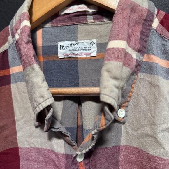 Gant Rugger plaid shirt size L - Picture 2 of 3